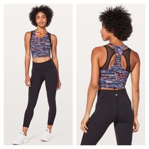 Lululemon Break Free Tank - Nulu - Hinshu Alpine White Multi / Black